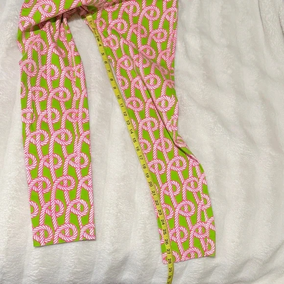 Gretchen Scott Designs Size Small Pink & Green Patterned Trouser Pants - Picture 9 of 10